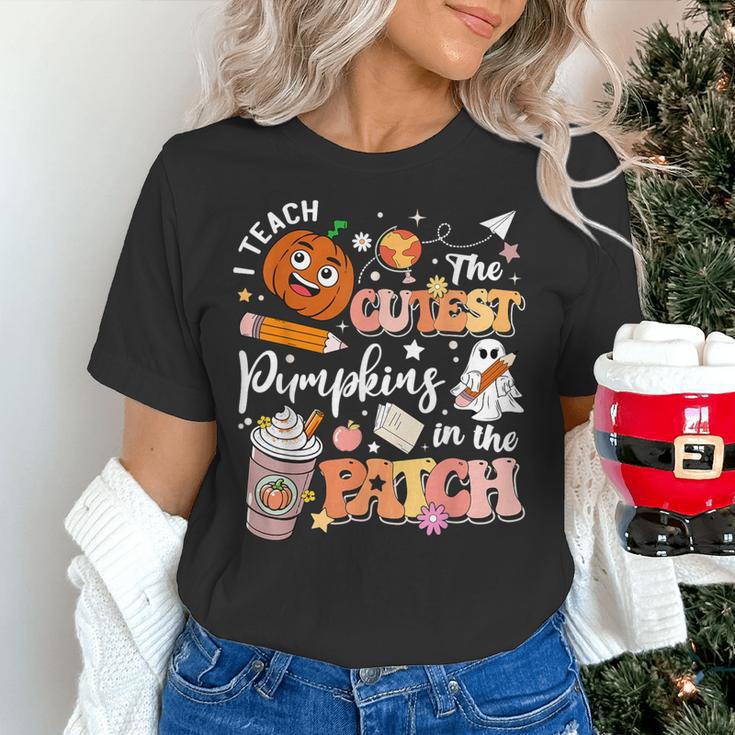 I Teach The Cutest Pumpkins In The Patch Halloween Teacher Women's T-Shirt, gift for family, gift for coworker I Teach The Cutest Pumpkins In The Patch Halloween Teacher Women's T-Shirt, gift for family, gift for coworker