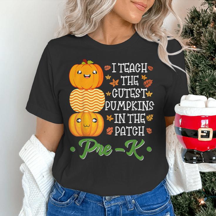 I Teach Cutest Pumpkins In Patch Thanksgiving Teacher Pre-K For Men Women Women's T-Shirt, gift for family, gift for coworker I Teach Cutest Pumpkins In Patch Thanksgiving Teacher Pre-K For Men Women Women's T-Shirt, gift for family, gift for coworker