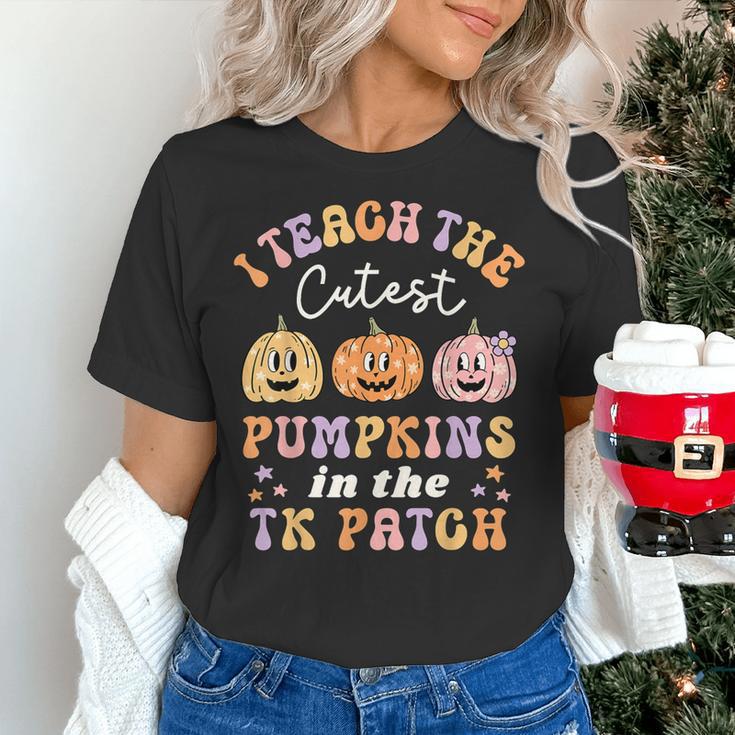 I Teach The Cutest Pumpkins In The TK Patch TK Teacher Fall Women's T-Shirt, gift for family, gift for coworker I Teach The Cutest Pumpkins In The TK Patch TK Teacher Fall Women's T-Shirt, gift for family, gift for coworker