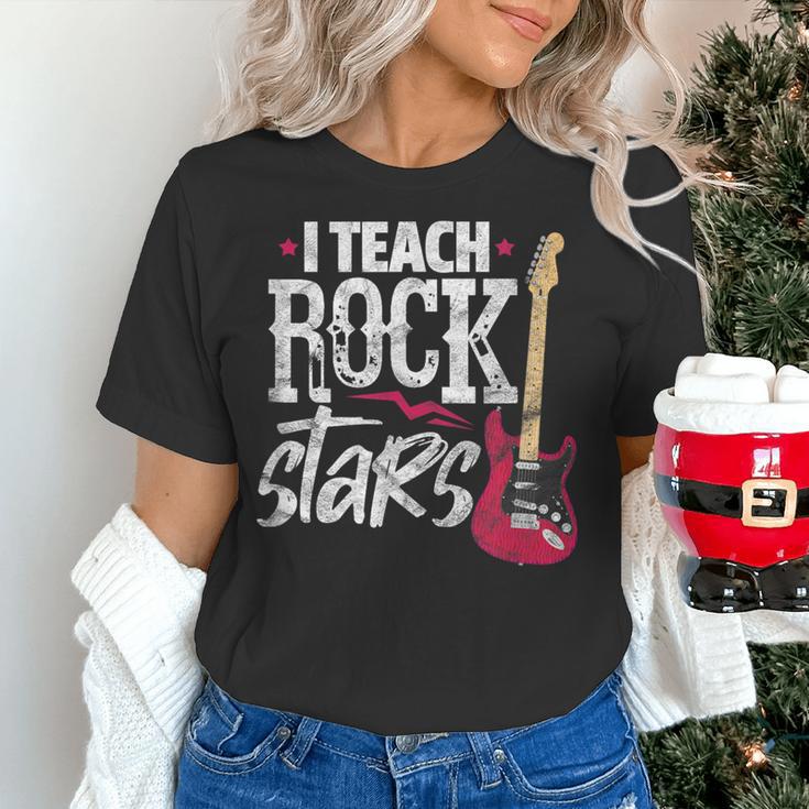 I Teach Rock Stars Music Teacher Guitar Player Women's T-Shirt, gift for family, gift for coworker I Teach Rock Stars Music Teacher Guitar Player Women's T-Shirt, gift for family, gift for coworker