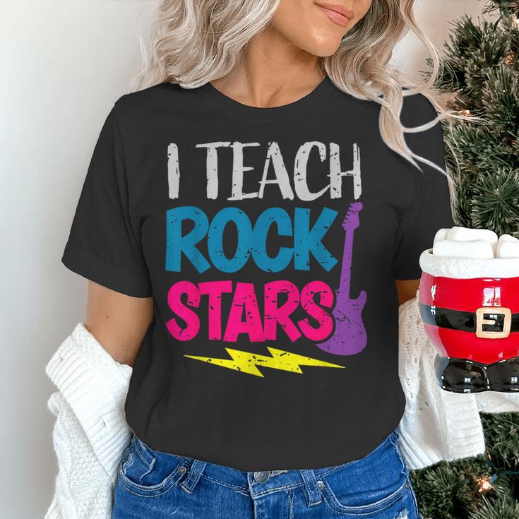 I Teach Rockstars Tee Orchestra Music Teacher Back To School Women's T-Shirt, gift for family, gift for coworker I Teach Rockstars Tee Orchestra Music Teacher Back To School Women's T-Shirt, gift for family, gift for coworker