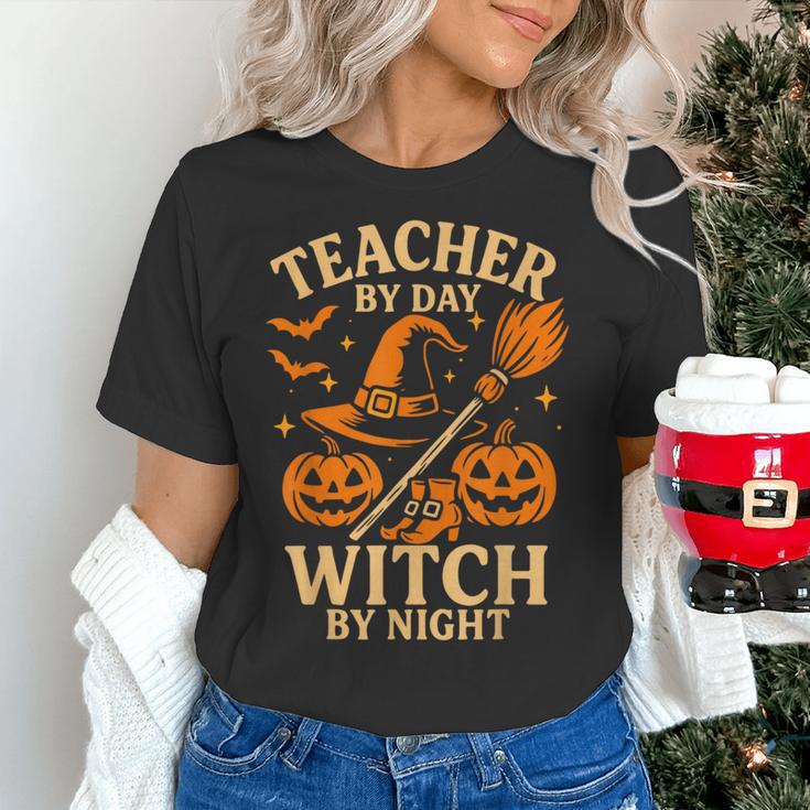 Teacher By Day Witch By Night Halloween Teacher Witch Women's T-Shirt, gift for family, gift for coworker Teacher By Day Witch By Night Halloween Teacher Witch Women's T-Shirt, gift for family, gift for coworker