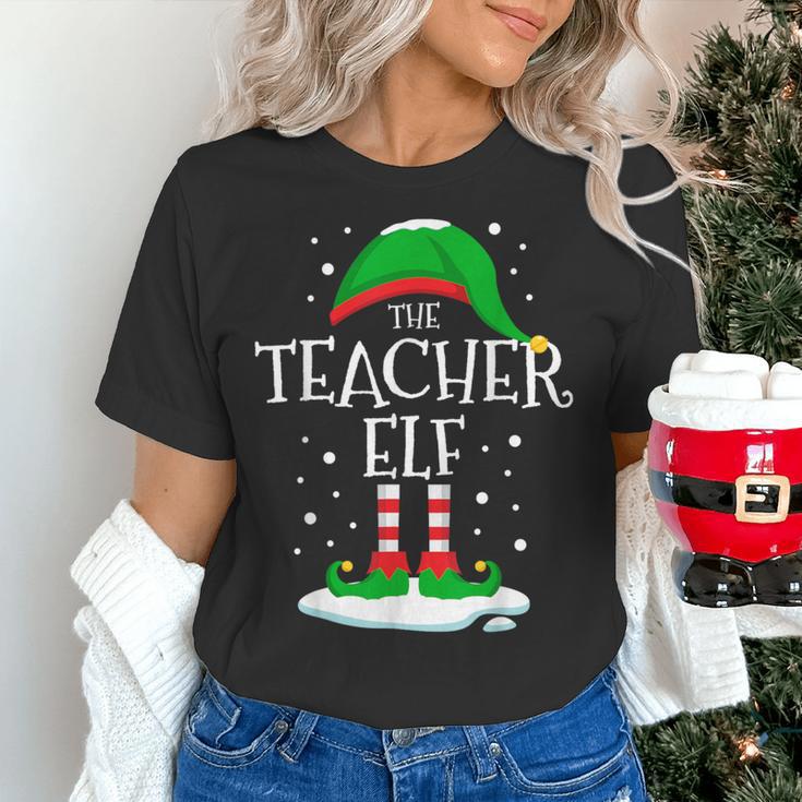 The Teacher Elf Christmas Family Matching Xmas Group For Men Women Women's T-Shirt, gift for family, gift for coworker The Teacher Elf Christmas Family Matching Xmas Group For Men Women Women's T-Shirt, gift for family, gift for coworker