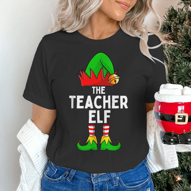 Teacher Elf Matching Family Christmas Women Men Women's T-Shirt, gift for family, gift for coworker