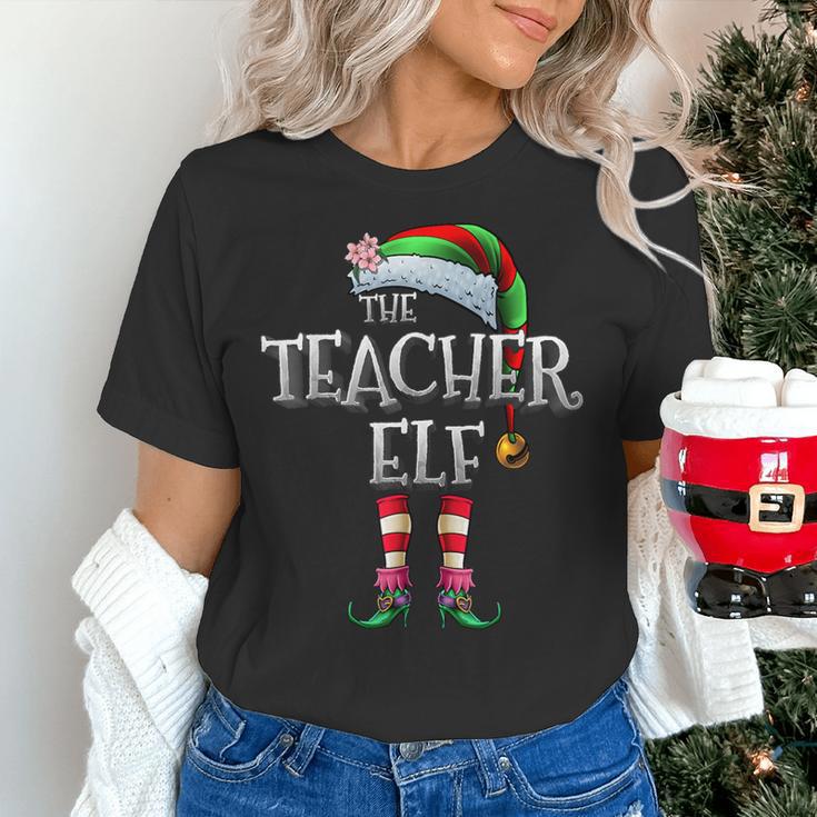 The Teacher Elf Shirt Matching Family Christmas Elf Men Women Kids Women's T-Shirt, gift for family, gift for coworker