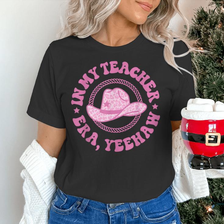 In My Teacher Era Yeehaw Pink Teacher Western Cowgirl Women's T-Shirt, gift for family, gift for coworker