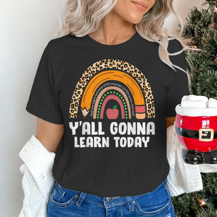 Teacher First Day Of School Y'All Gonna Learn Today Women's T-Shirt, gift for family, gift for coworker Teacher First Day Of School Y'All Gonna Learn Today Women's T-Shirt, gift for family, gift for coworker