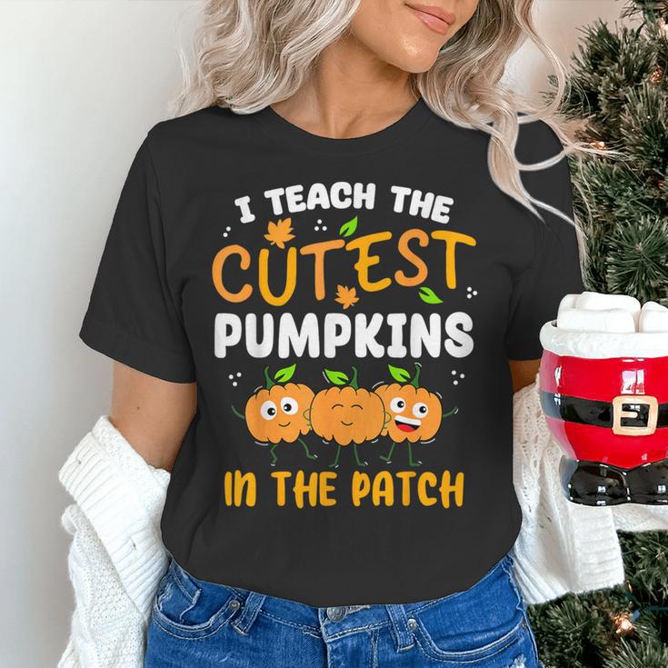 Teacher Halloween Pre-K Teacher Kindergarten Cutest Pumpkins Men Women Kids Women's T-Shirt, gift for family, gift for coworker Teacher Halloween Pre-K Teacher Kindergarten Cutest Pumpkins Men Women Kids Women's T-Shirt, gift for family, gift for coworker