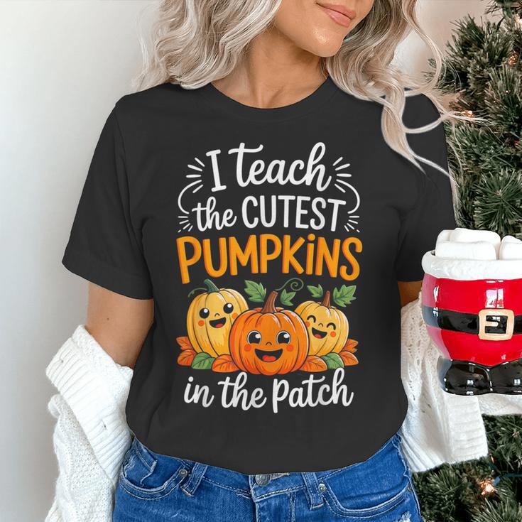 Teacher Halloween Pre-K Teacher Kindergarten Cutest Pumpkins Women's T-Shirt, gift for family, gift for coworker Teacher Halloween Pre-K Teacher Kindergarten Cutest Pumpkins Women's T-Shirt, gift for family, gift for coworker