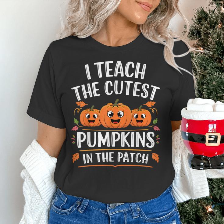 Teacher Halloween I Teach The Cutest Pumpkins In The Patch Women's T-Shirt, gift for family, gift for coworker Teacher Halloween I Teach The Cutest Pumpkins In The Patch Women's T-Shirt, gift for family, gift for coworker