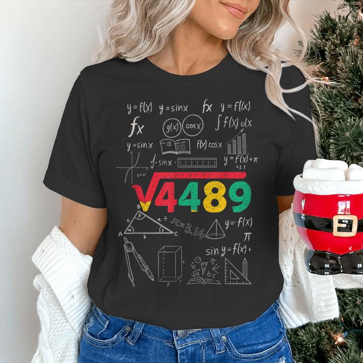 Teacher Math 67 Meme Square Root 4489 Slang Six Seven Women's T-Shirt, gift for family, gift for coworker