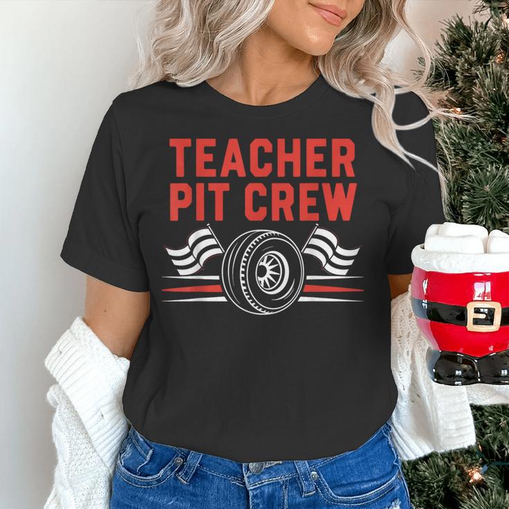 Teacher Pit Crew Race Car Driver Costume Men Women Kids Women's T-Shirt, gift for family, gift for coworker Teacher Pit Crew Race Car Driver Costume Men Women Kids Women's T-Shirt, gift for family, gift for coworker