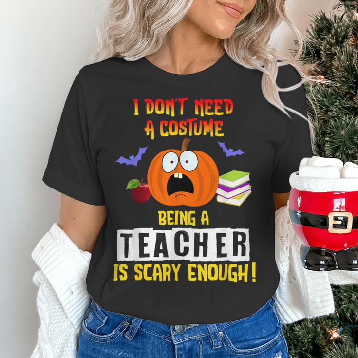 Being a Teacher Is Scary Enough Halloween Women's T-Shirt, gift for family, gift for coworker Being a Teacher Is Scary Enough Halloween Women's T-Shirt, gift for family, gift for coworker