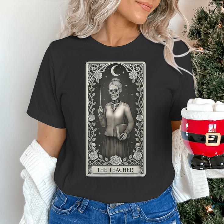 The Teacher Skeleton Tarot Card Women's T-Shirt, gift for family, gift for coworker The Teacher Skeleton Tarot Card Women's T-Shirt, gift for family, gift for coworker