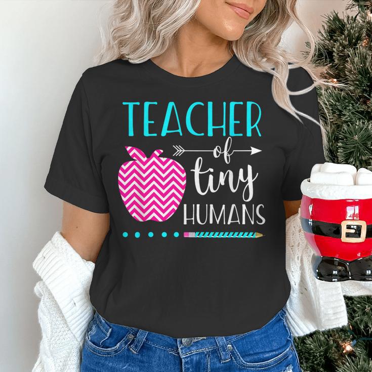 Teacher Of Tiny Humans Preschool Pre K Kindergarten Teacher Women's T-Shirt, gift for family, gift for coworker