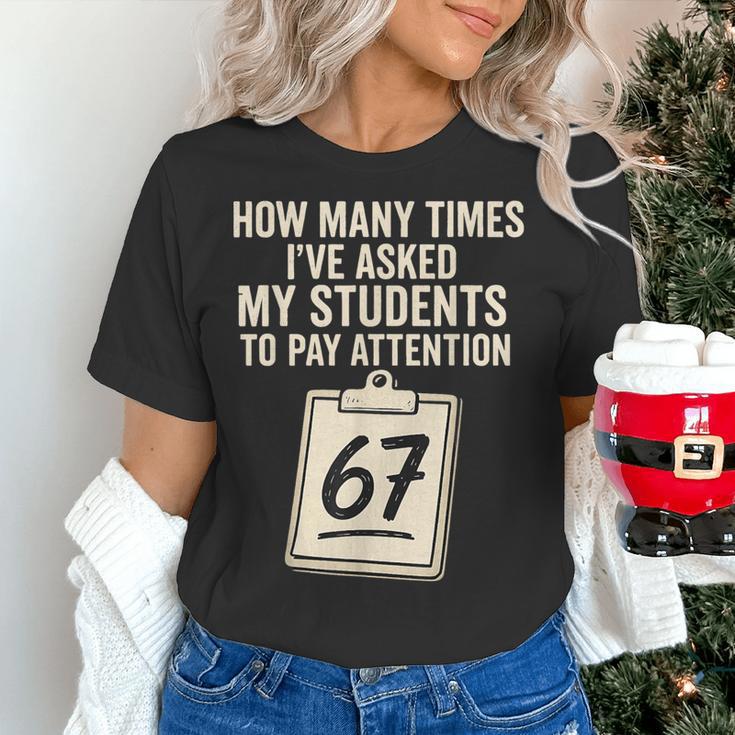Teachers 67 Meme Women's T-Shirt, gift for family, gift for coworker Teachers 67 Meme Women's T-Shirt, gift for family, gift for coworker