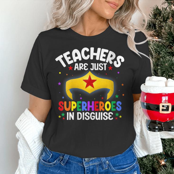 Teachers Are Just Superheroes In Disguise School Women Men Women's T-Shirt, gift for family, gift for coworker Teachers Are Just Superheroes In Disguise School Women Men Women's T-Shirt, gift for family, gift for coworker