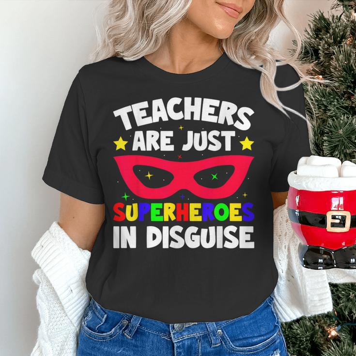 Teachers Are Just Superheroes In Disguise School Women's T-Shirt, gift for family, gift for coworker Teachers Are Just Superheroes In Disguise School Women's T-Shirt, gift for family, gift for coworker