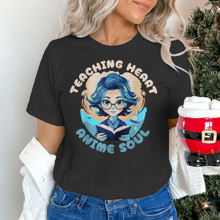 Teaching Heart Anime Soul Teacher Otaku Manga Women's T-Shirt, gift for family, gift for coworker Teaching Heart Anime Soul Teacher Otaku Manga Women's T-Shirt, gift for family, gift for coworker