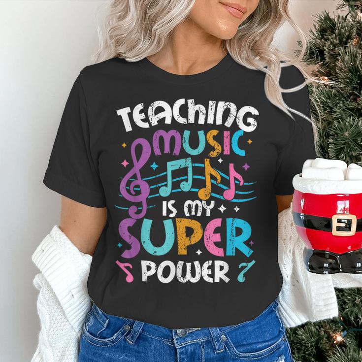 Teaching Music Is My Superpower Music Teacher For Men Women Kids Women's T-Shirt, gift for family, gift for coworker Teaching Music Is My Superpower Music Teacher For Men Women Kids Women's T-Shirt, gift for family, gift for coworker