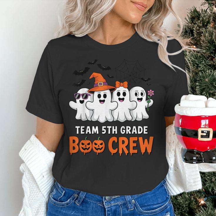 Team 5th Grade Boo Crew Halloween Teacher Student Costume Women's T-Shirt, gift for family, gift for coworker