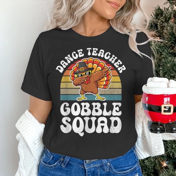 Thanksgiving Dance Teacher Gobble Squad Turkey Women's T-Shirt, gift for family, gift for coworker Thanksgiving Dance Teacher Gobble Squad Turkey Women's T-Shirt, gift for family, gift for coworker
