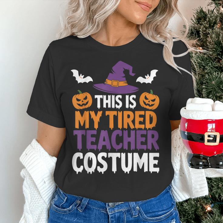 Tired Teacher Costume For Humor Halloween Women's T-Shirt, gift for family, gift for coworker