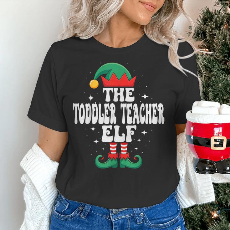 The Toddler Teacher Elf Christmas Matching Family Women's T-Shirt, gift for family, gift for coworker The Toddler Teacher Elf Christmas Matching Family Women's T-Shirt, gift for family, gift for coworker