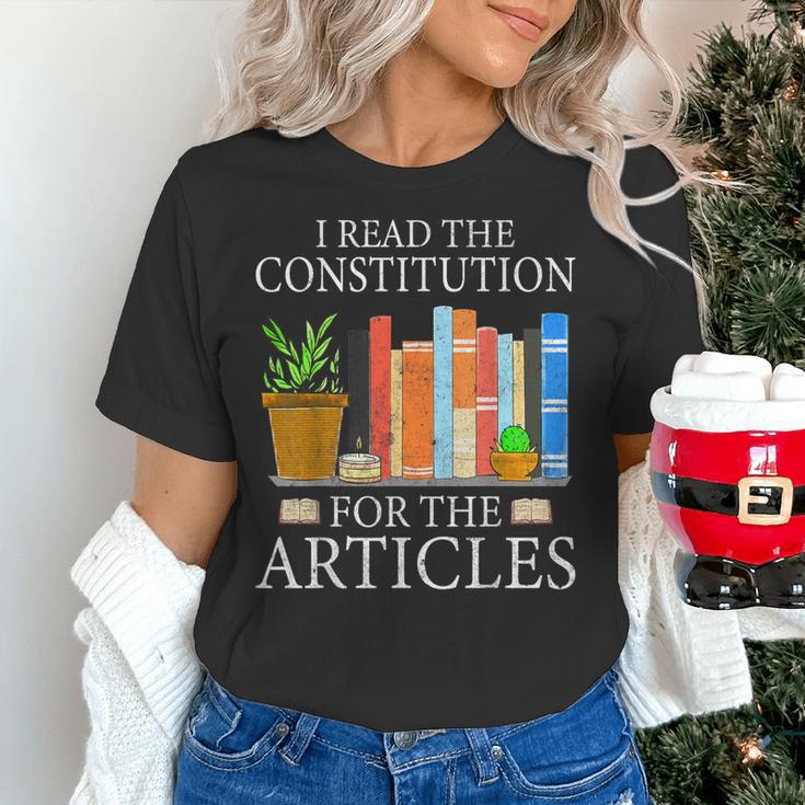 History Teacher I Read The Constitution For The Articles For Men Women Women's T-Shirt, History Teacher Shirts, gift for family, gift for coworker History Teacher I Read The Constitution For The Articles For Men Women Women's T-Shirt, History Teacher Shirts, gift for family, gift for coworker