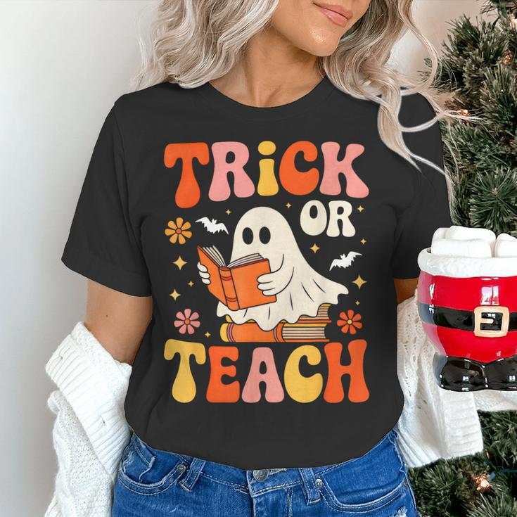 Trick Or Teach Halloween Shirt For Teacher Kids Floral Ghost Women's T-Shirt, gift for family, gift for coworker Trick Or Teach Halloween Shirt For Teacher Kids Floral Ghost Women's T-Shirt, gift for family, gift for coworker