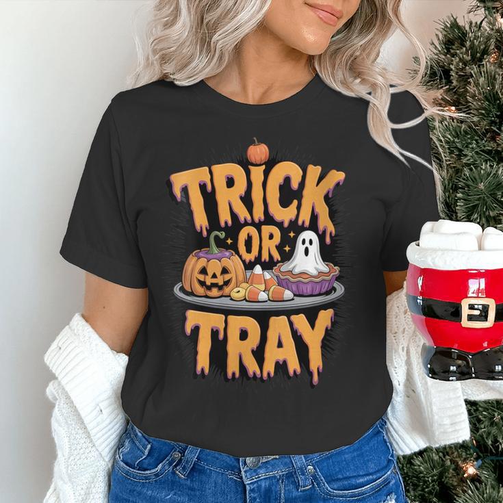 Trick Or Tray Halloween Cafeteria Teacher School Women's T-Shirt, gift for family, gift for coworker Trick Or Tray Halloween Cafeteria Teacher School Women's T-Shirt, gift for family, gift for coworker