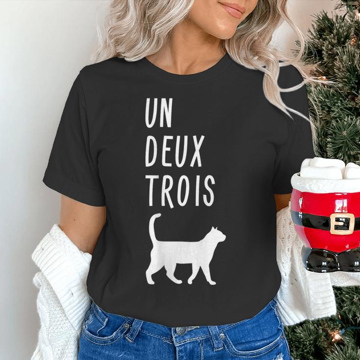 Un Deux Trois Cat Shirt French Teacher Women's T-Shirt, gift for family, gift for coworker