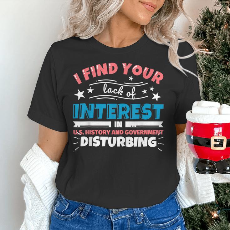 US History And Government Teacher Gifts Funny I Find You Women's T-Shirt, History Teacher Shirts, gift for family, gift for coworker