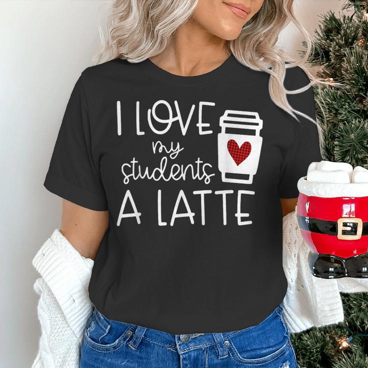 Valentines Day Teacher Tee I Love My Students A Latte Women's T-Shirt, gift for family, gift for coworker Valentines Day Teacher Tee I Love My Students A Latte Women's T-Shirt, gift for family, gift for coworker