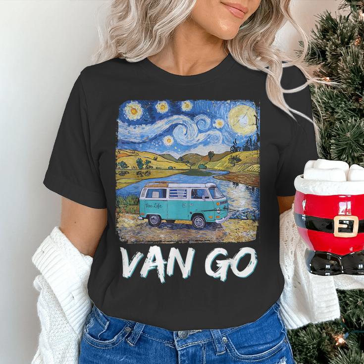 Van Go Retro Vanlife Art Teacher Women's T-Shirt, gift for family, gift for coworker