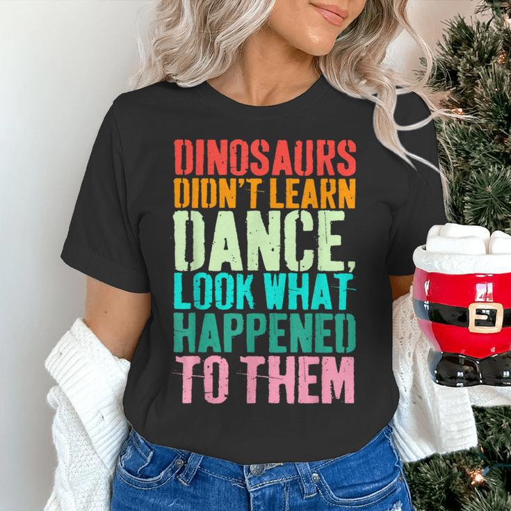 Vintage Dinosaurs Didn't Learn Dance Dance Teacher Women's T-Shirt, gift for family, gift for coworker Vintage Dinosaurs Didn't Learn Dance Dance Teacher Women's T-Shirt, gift for family, gift for coworker