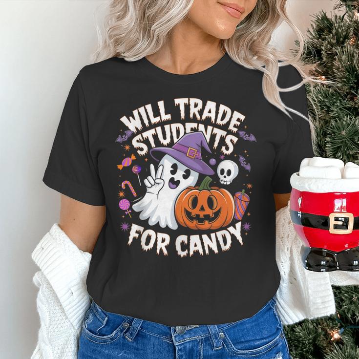 Will Trade Students For Candy Halloween Teacher Women's T-Shirt, gift for family, gift for coworker Will Trade Students For Candy Halloween Teacher Women's T-Shirt, gift for family, gift for coworker