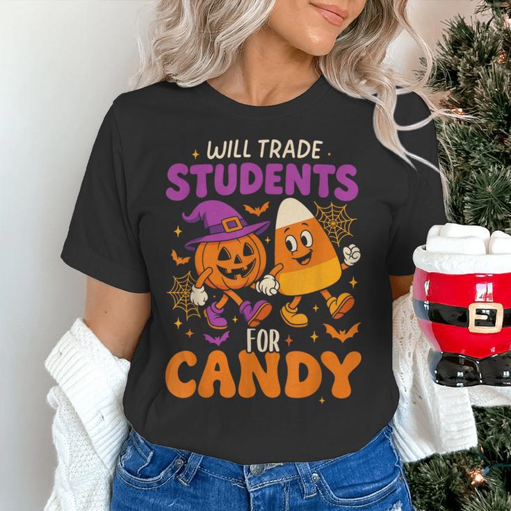 Will Trade Students For Candy Shirt Fun Candy Corn Teacher Women's T-Shirt, gift for family, gift for coworker Will Trade Students For Candy Shirt Fun Candy Corn Teacher Women's T-Shirt, gift for family, gift for coworker