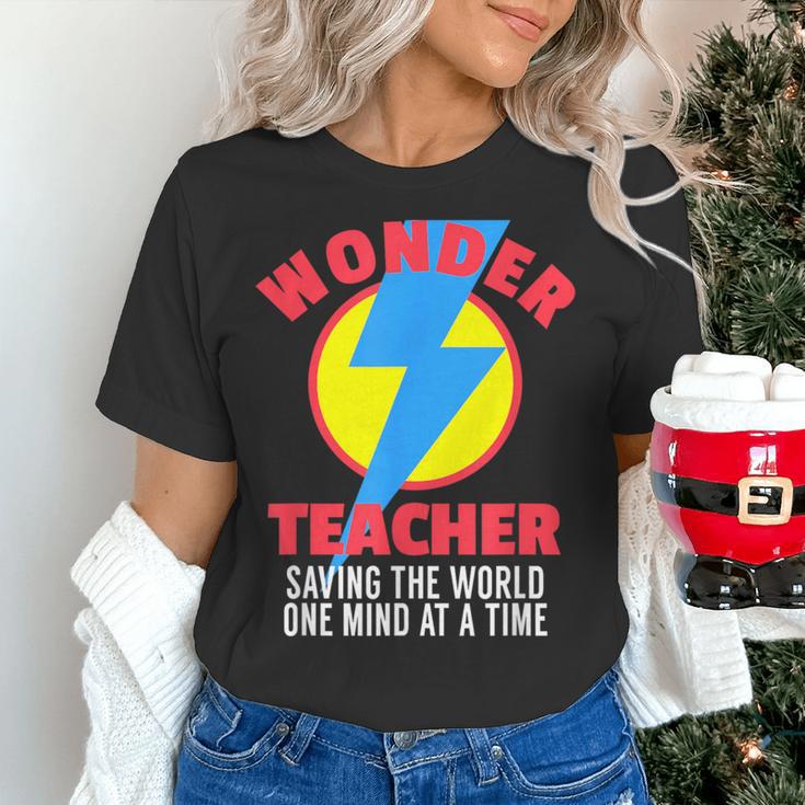 Wonder Teacher Costume Shirt Teacher Halloween Costume Tee Women's T-Shirt, gift for family, gift for coworker