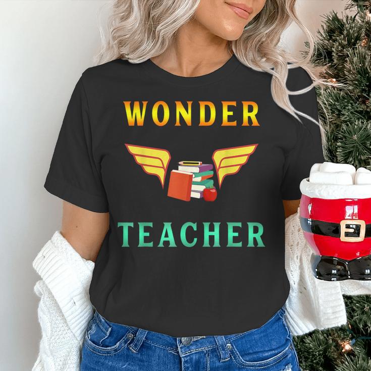 Wonder Teacher Instructor Professor Proud Literature Men Women Girls Kids T-Shirt Women's T-Shirt, gift for family, gift for coworker