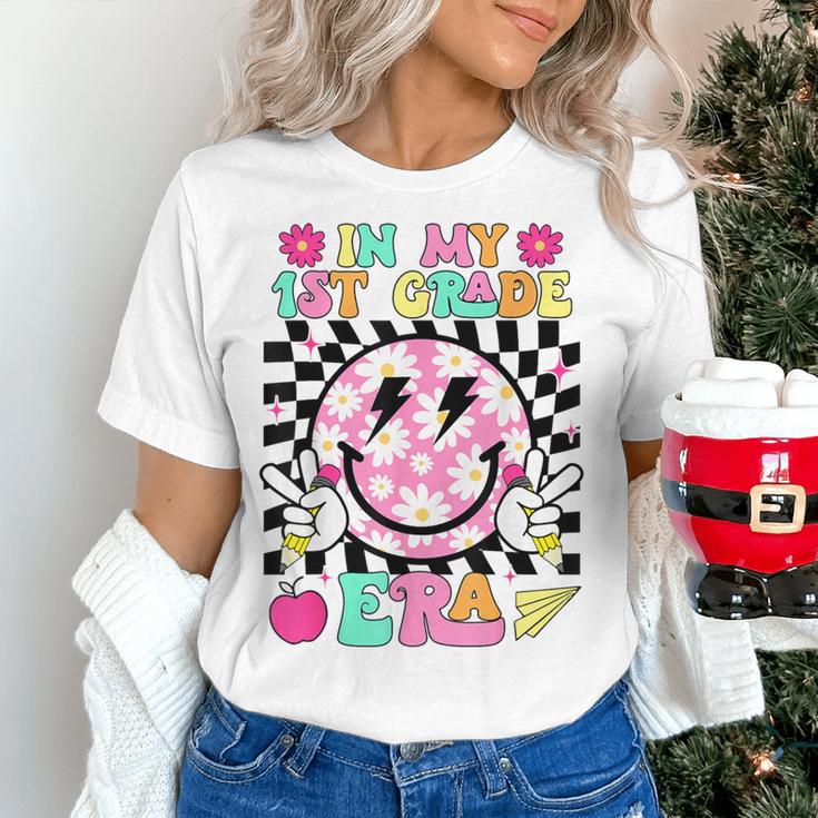 In My 1st Grade Era Smile Face Back To School Teacher Kid Women's T-Shirt, gift for family, gift for coworker In My 1st Grade Era Smile Face Back To School Teacher Kid Women's T-Shirt, gift for family, gift for coworker