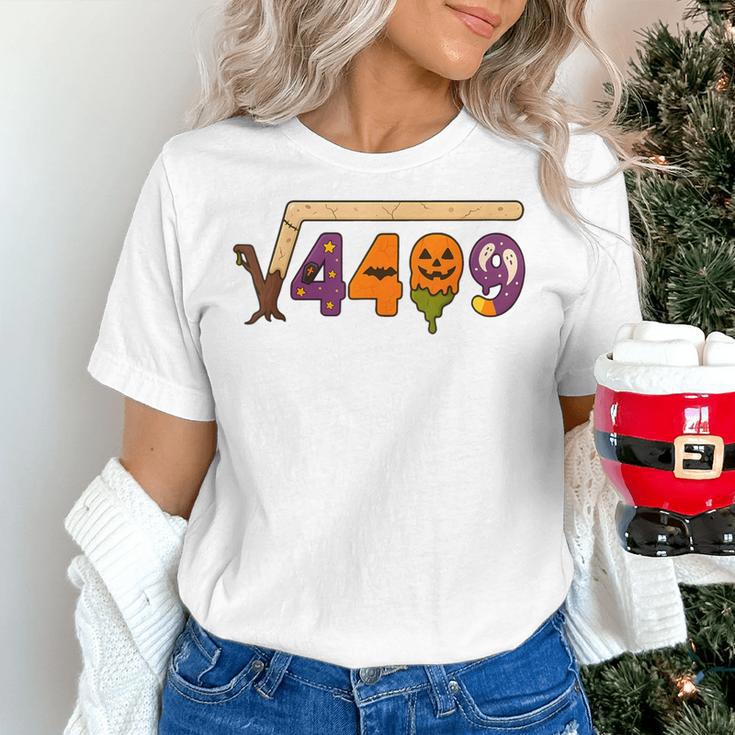 67 Meme Math Teacher 6 7 Halloween Square Root 4489 Women's T-Shirt, gift for family, gift for coworker