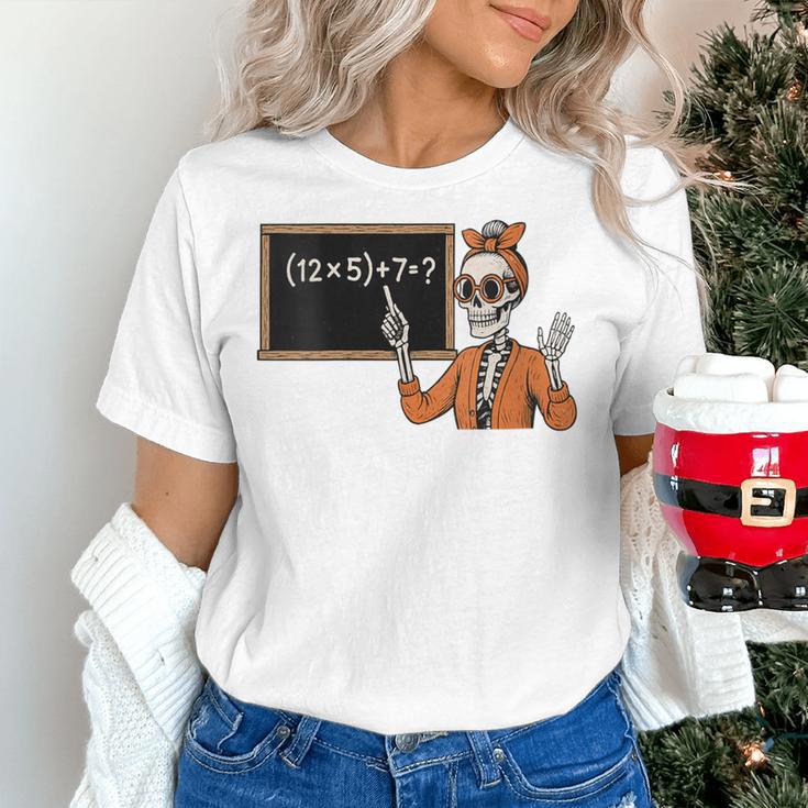 67 Teacher Halloween Skeleton Six Seven Meme Brainrot Math Women's T-Shirt, gift for family, gift for coworker 67 Teacher Halloween Skeleton Six Seven Meme Brainrot Math Women's T-Shirt, gift for family, gift for coworker