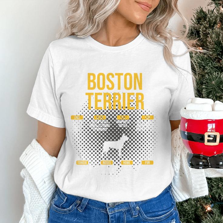 Anatomy Of Boston Terrier Dog Lover Women's T-Shirt, gift for family, gift for coworker