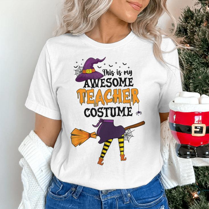 This Is My Awesome Teacher Costume Halloween Witch Women's T-Shirt, gift for family, gift for coworker This Is My Awesome Teacher Costume Halloween Witch Women's T-Shirt, gift for family, gift for coworker