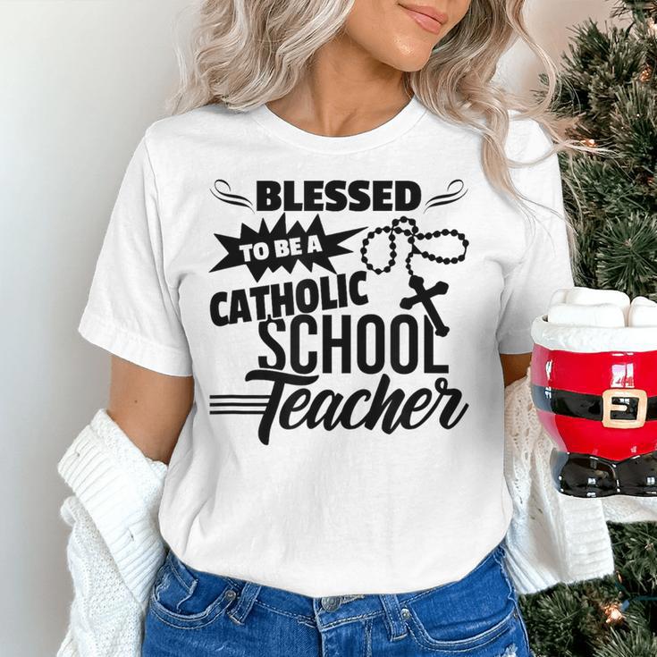 Blessed To Be A Catholic School Teacher Christian Teaching Women's T-Shirt, gift for family, gift for coworker Blessed To Be A Catholic School Teacher Christian Teaching Women's T-Shirt, gift for family, gift for coworker