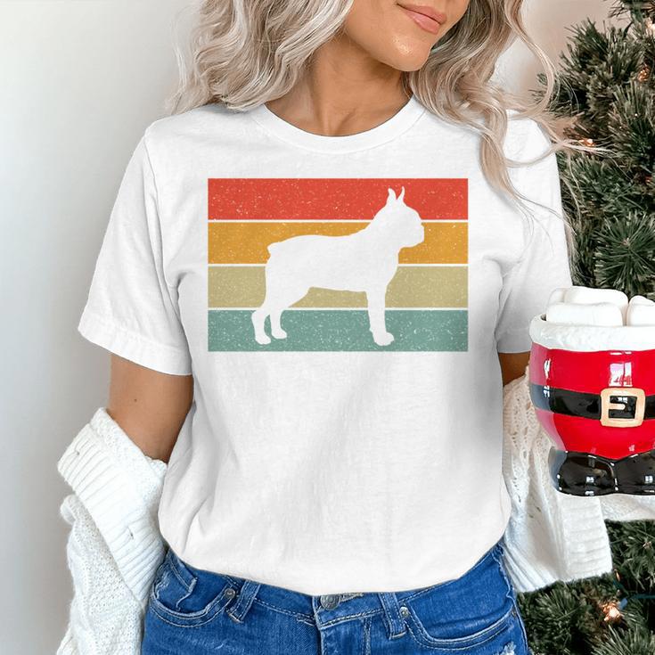 Boston Terrier Dog Lover Retro Vintage Cool For Dog Owner Women's T-Shirt, gift for family, gift for coworker