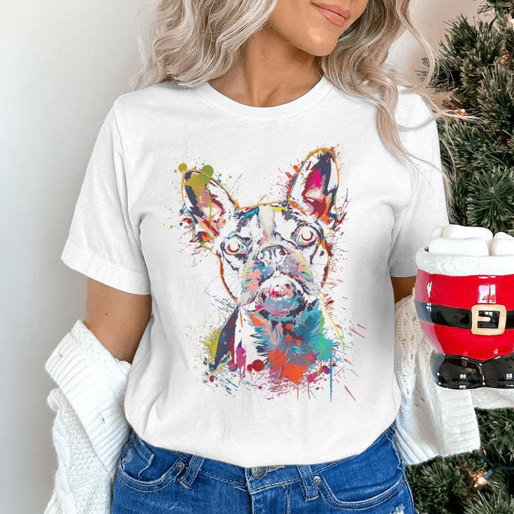 Boston Terrier Splash Women's T-Shirt, gift for family, gift for coworker