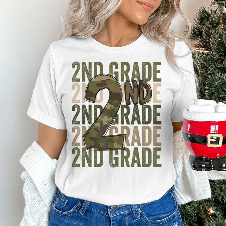 Camo Team 2nd Grade Squad Back To School Teacher Kids Boys Women's T-Shirt, 2nd Grade Teacher Shirts, gift for family, gift for coworker