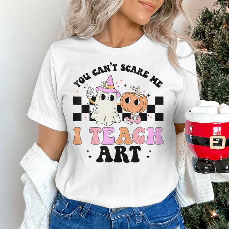 You Can't Scare Me I Teach Art Retro Teacher Ghost Halloween Women's T-Shirt, gift for family, gift for coworker You Can't Scare Me I Teach Art Retro Teacher Ghost Halloween Women's T-Shirt, gift for family, gift for coworker